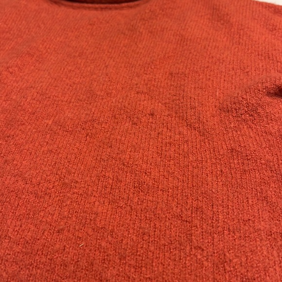 57. Madewell Rust Orange Rolled Neck Alpaca Blend Sweater - Picture 5 of 10